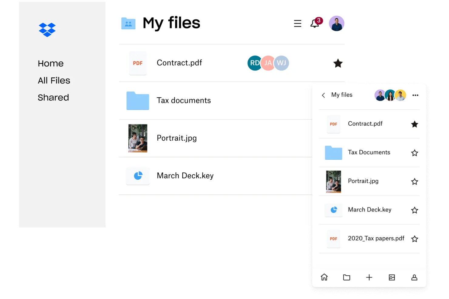 Dropbox screenshot - 10 alternativer til Google Drev til cloudlagring i 2026