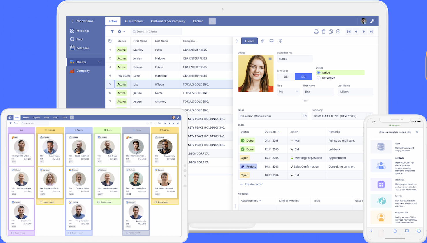 Ninox screenshot - De 10 bedste alternativer til Quickbase for projektteams i 2026