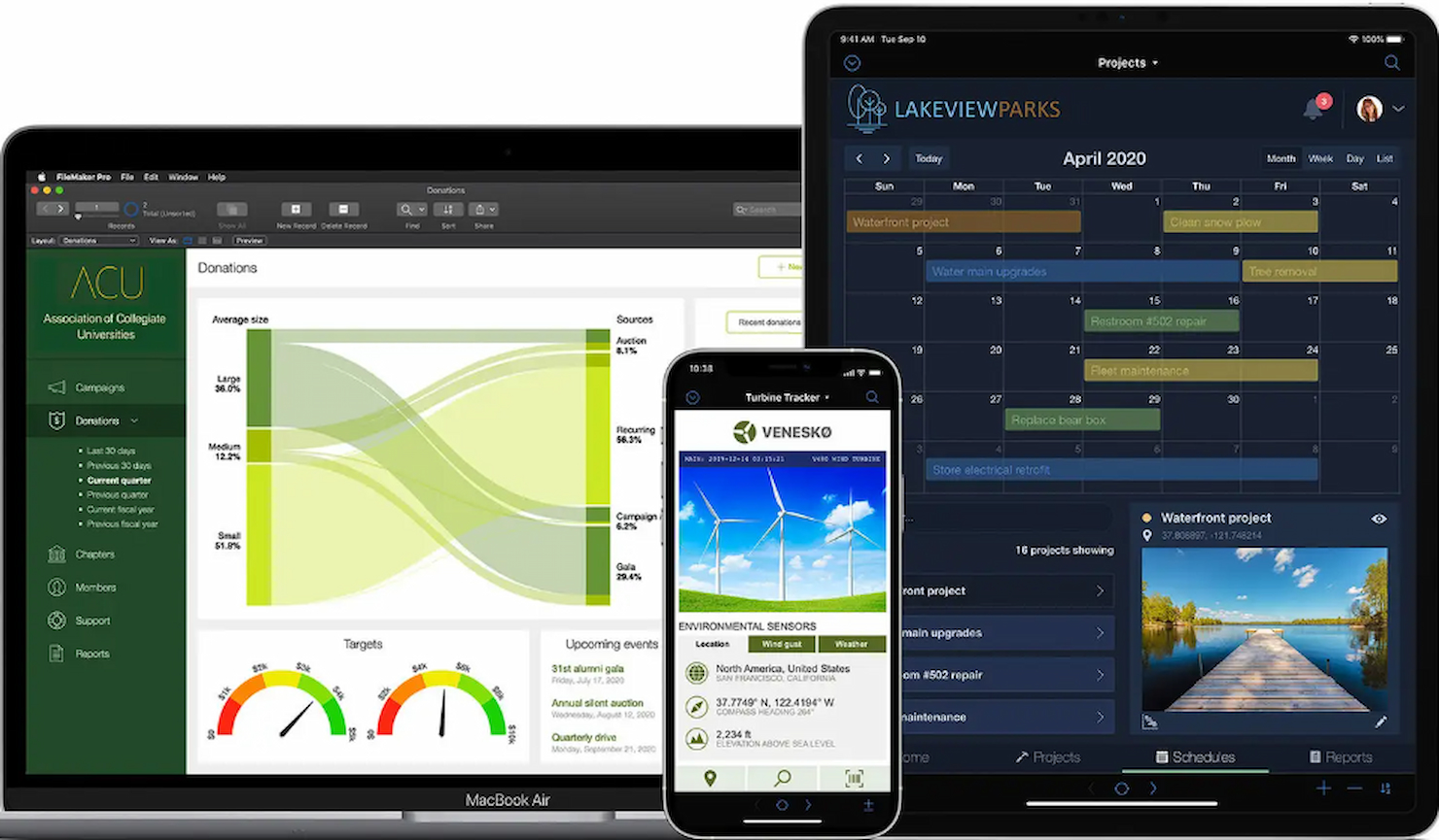 FileMaker screenshot - De 10 bedste alternativer til Quickbase for projektteams i 2026