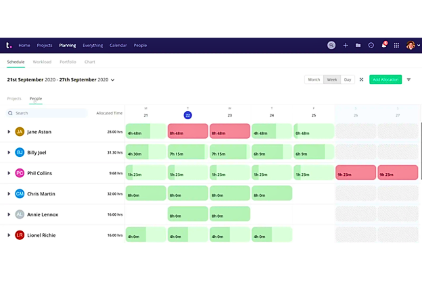 Teamwork.com screenshot - De 10 bedste softwareløsninger til AI-ressourcestyring anmeldt i 2026