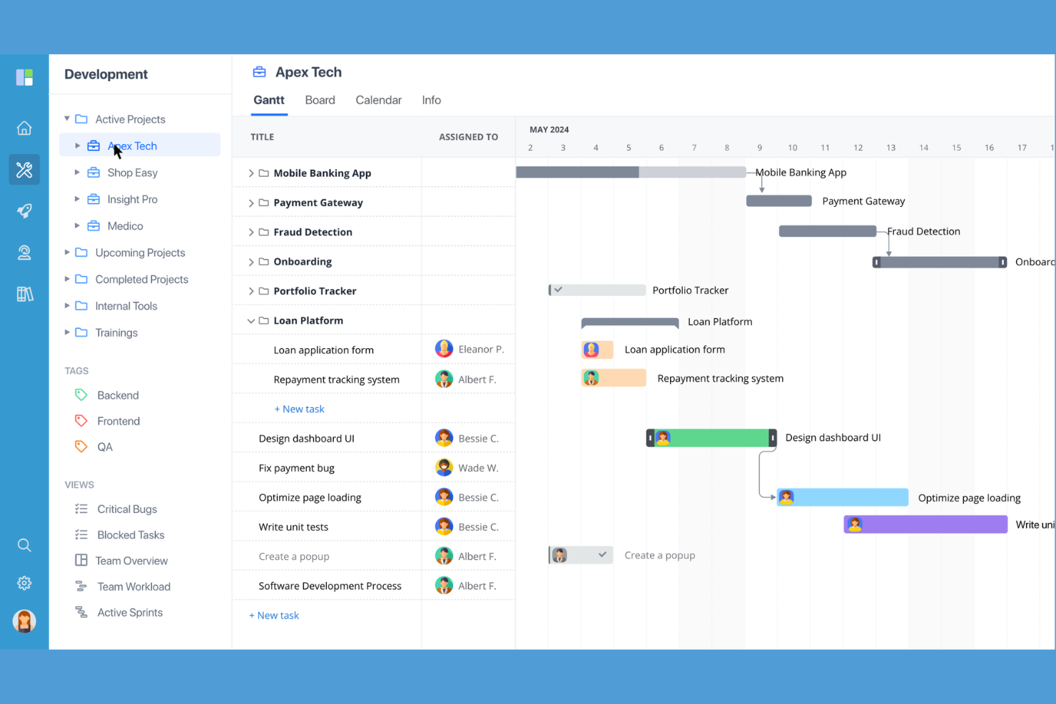 GoodDay screenshot - 10 bedste alternativer til Bitrix24 i 2026