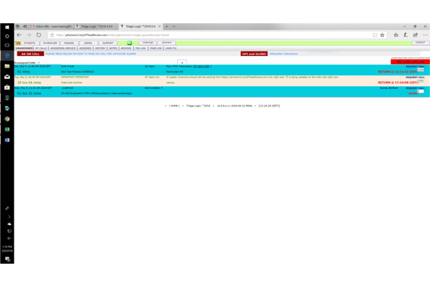 TriageLogic screenshot - 18 bedste callcentersoftwareløsninger til sundhedssektoren i 2026