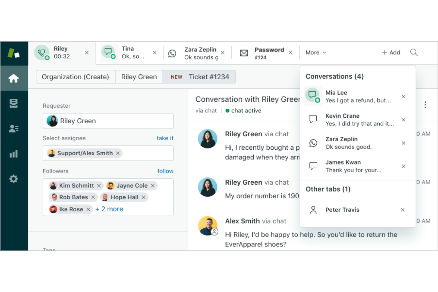 Zendesk screenshot - 10 bedste kontaktcentersoftware til små virksomheder i 2026