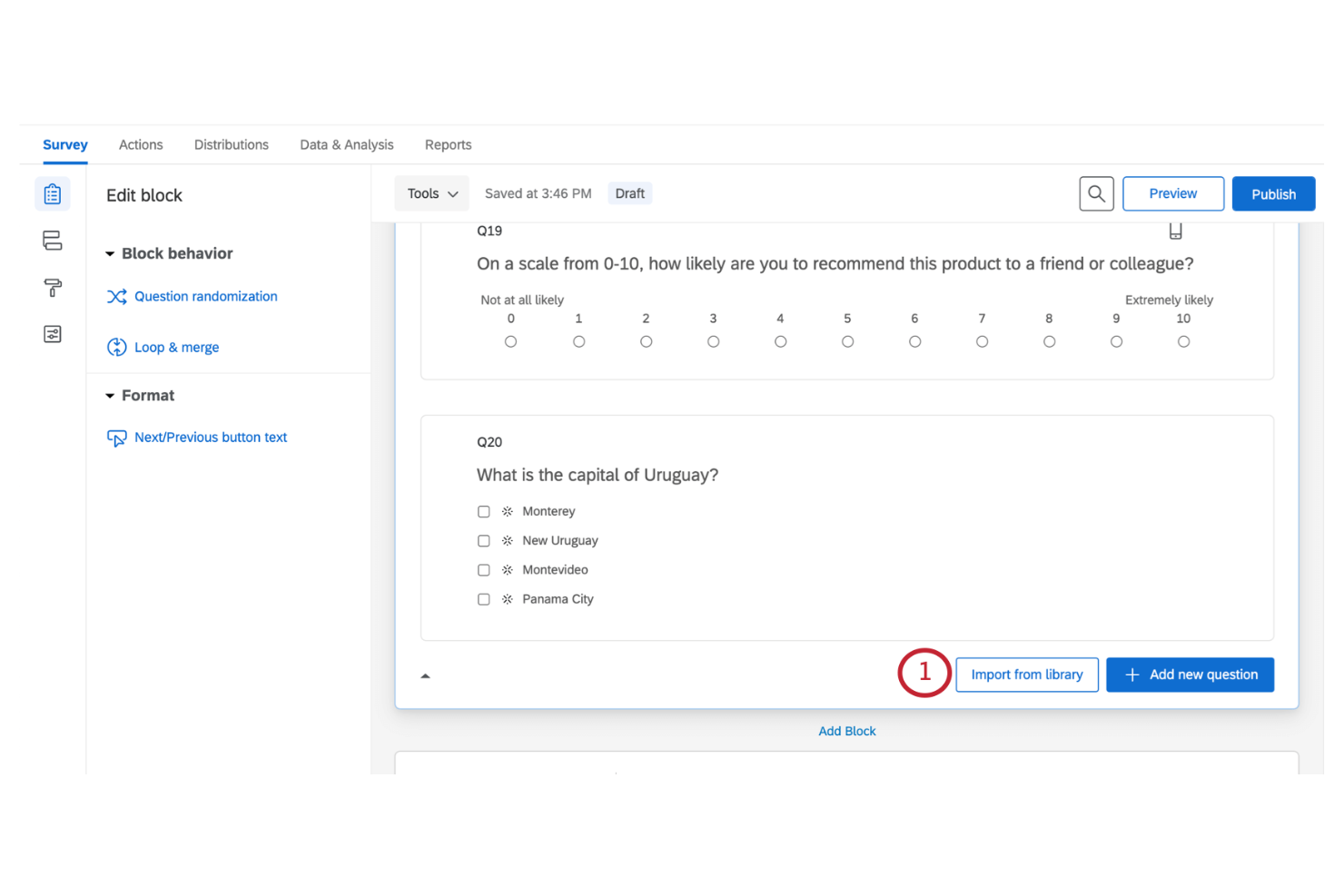 Qualtrics screenshot - 10 bedste alternativer til Typeform til kundeundersøgelser i 2026