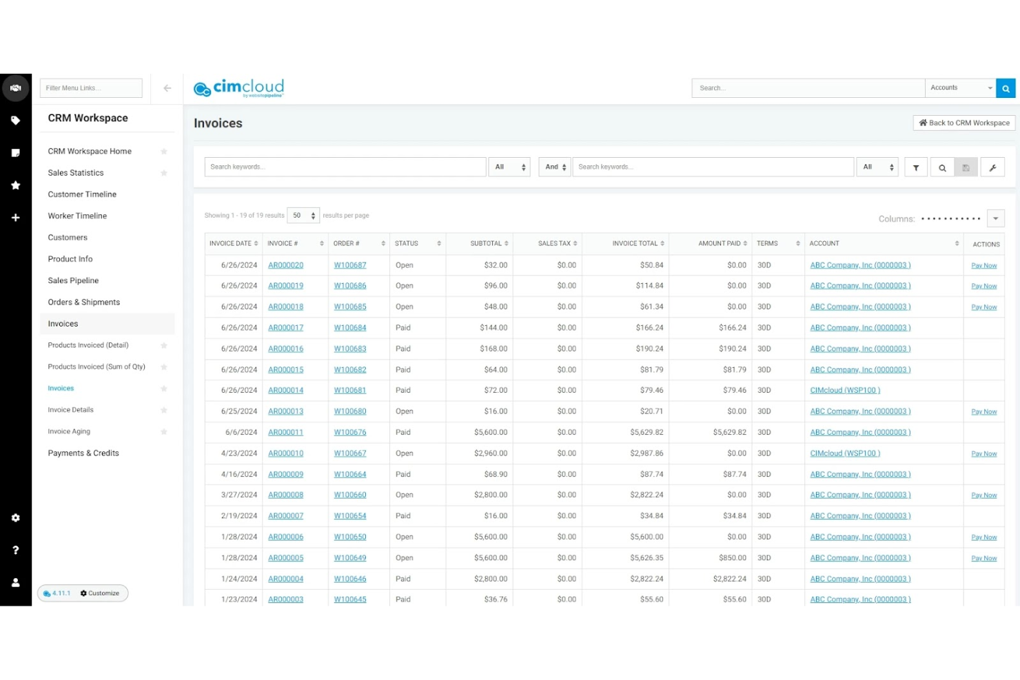 CIMcloud screenshot - 10 bedste værktøjer til styring af kundeinteraktioner i 2026