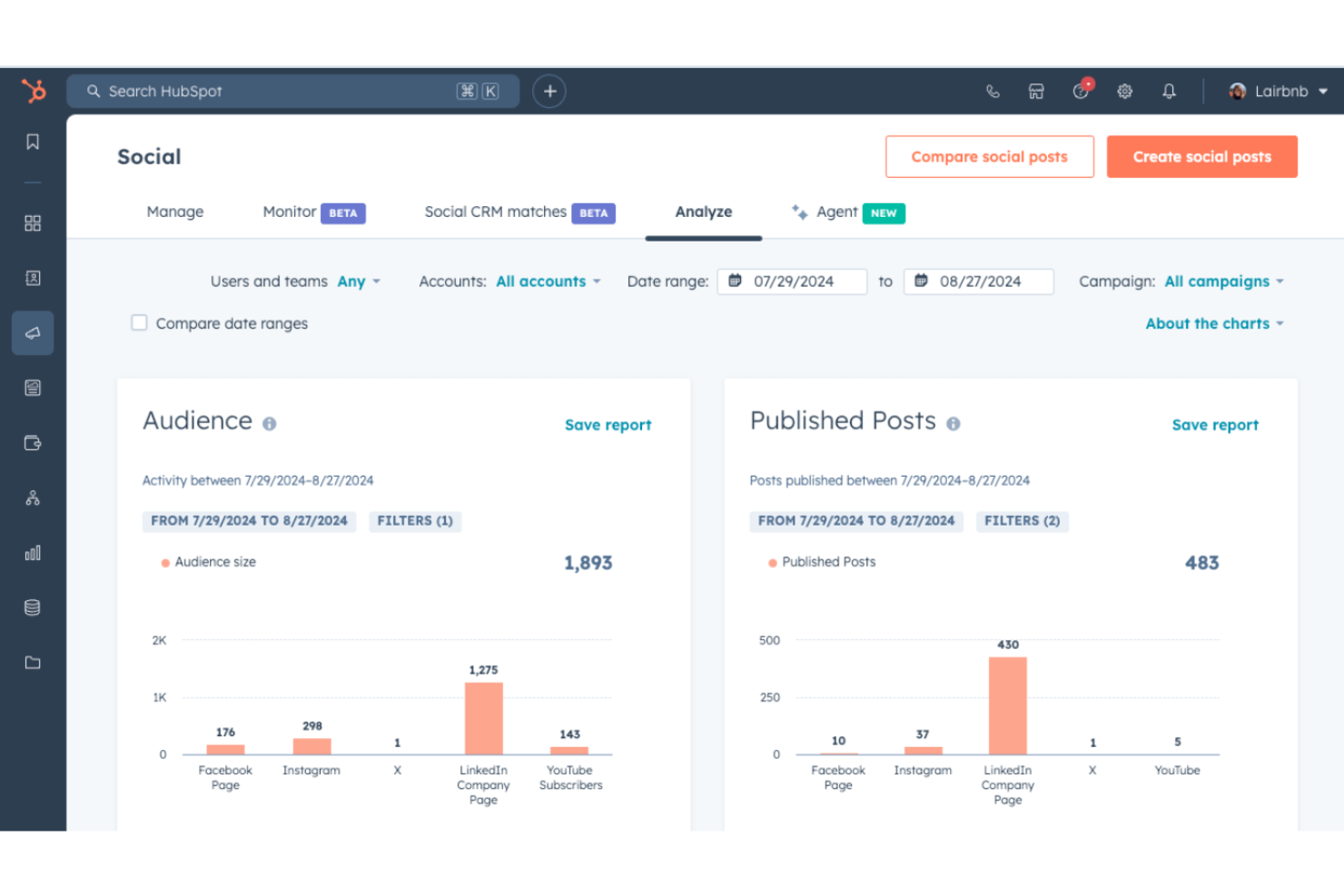 HubSpot Service Hub screenshot - 10 bedste softwareløsninger til kundeservice på sociale medier anmeldt i 2026