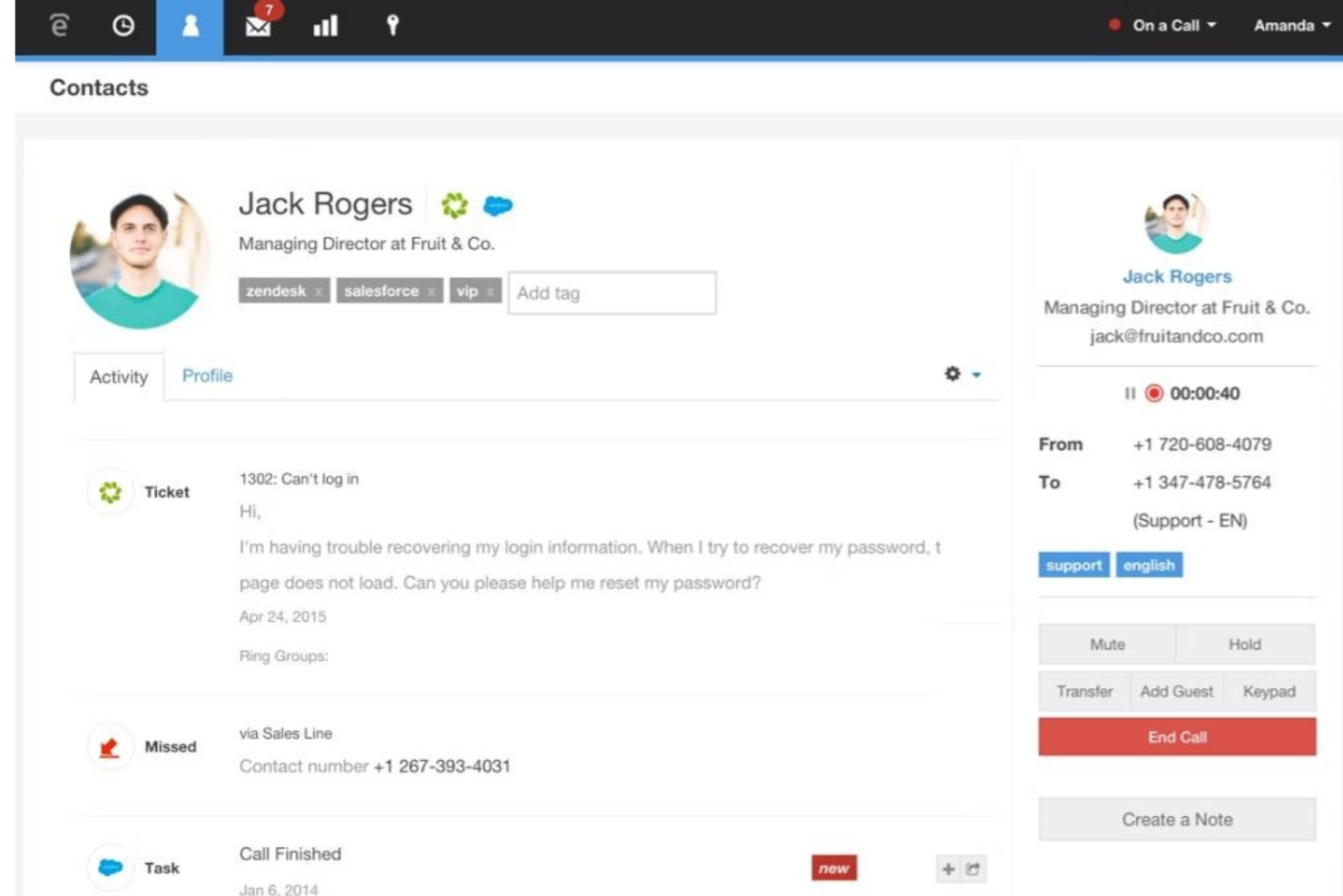 Talkdesk screenshot - 10 bedste softwareløsninger til arbejdsstyring i callcentre i 2026