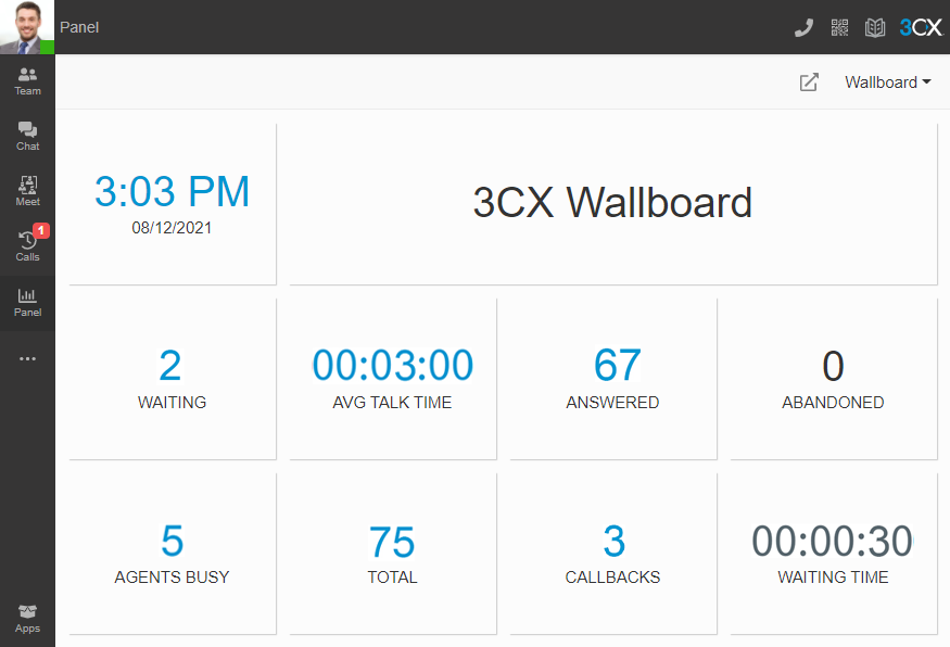 3CX screenshot - 10 bedste livechatsoftware til kundeteams i 2026