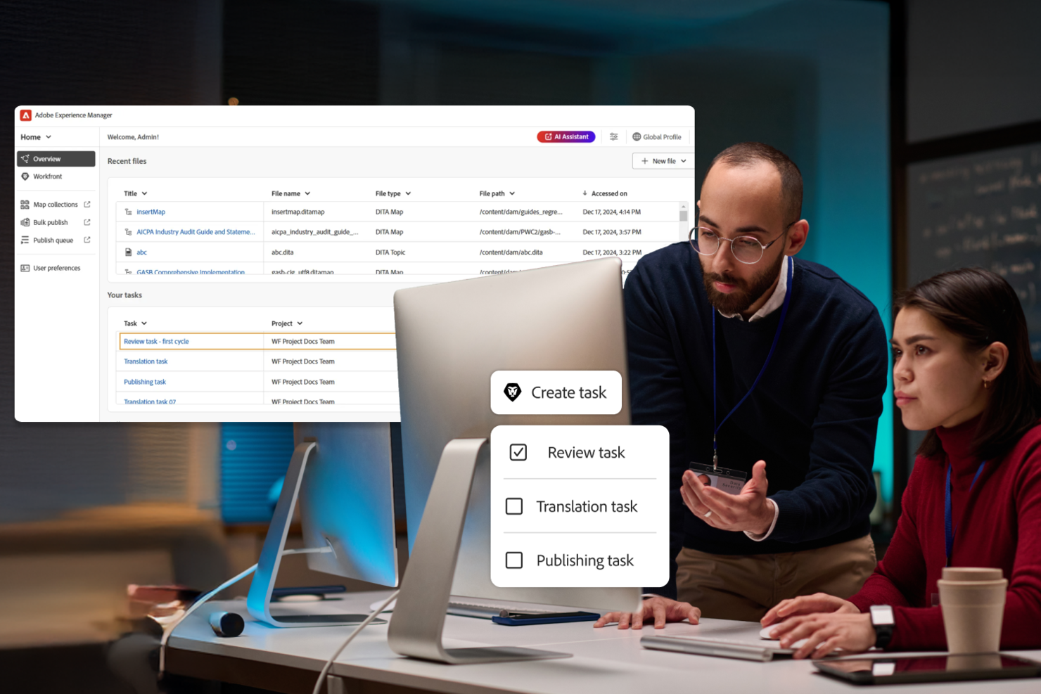 Adobe Experience Manager screenshot - 10 bedste digitale oplevelsesplatforme gennemgået for 2026