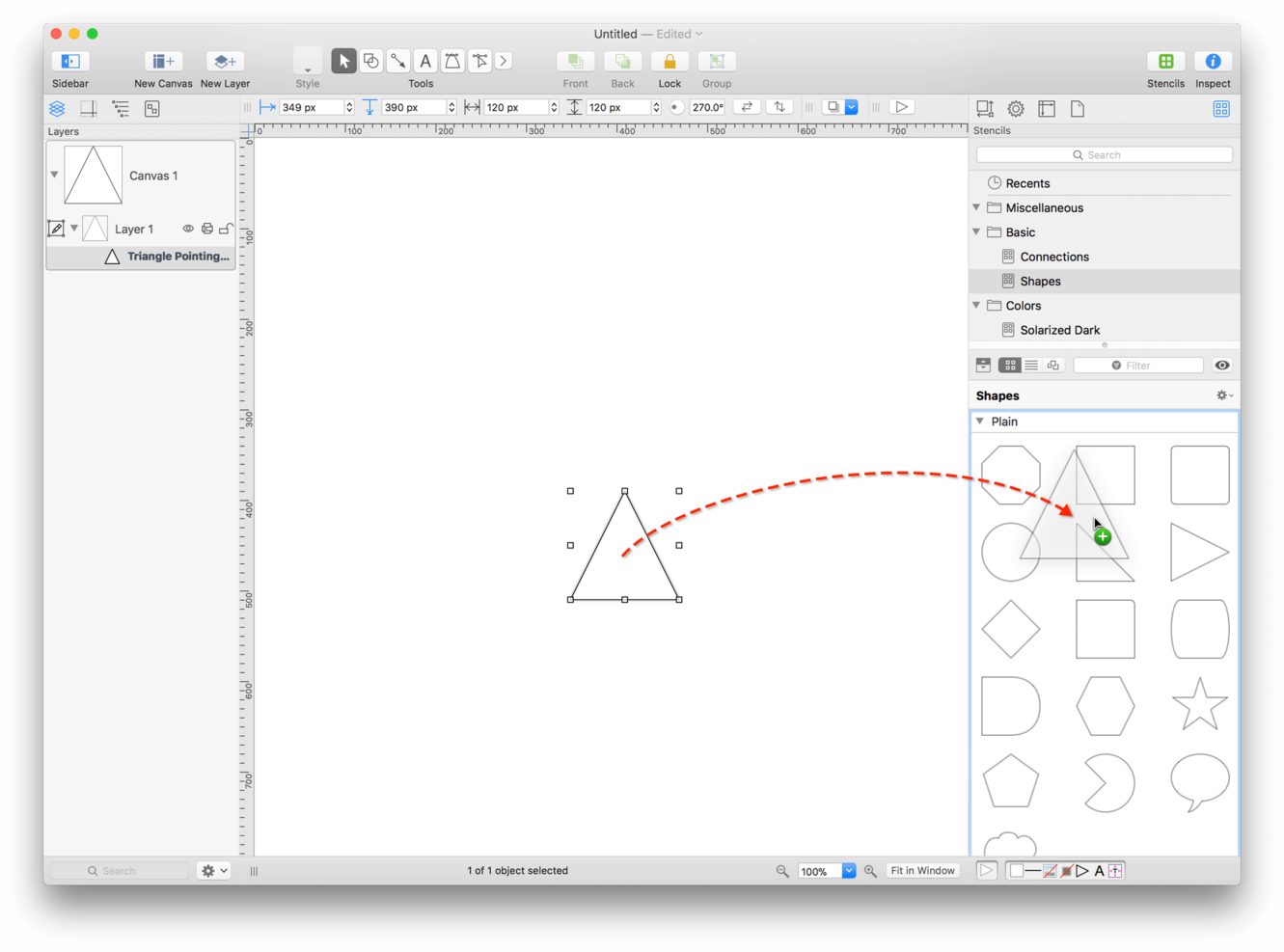 OmniGraffle screenshot - 10 bedste værktøjer til kunderejsekortlægning i 2026