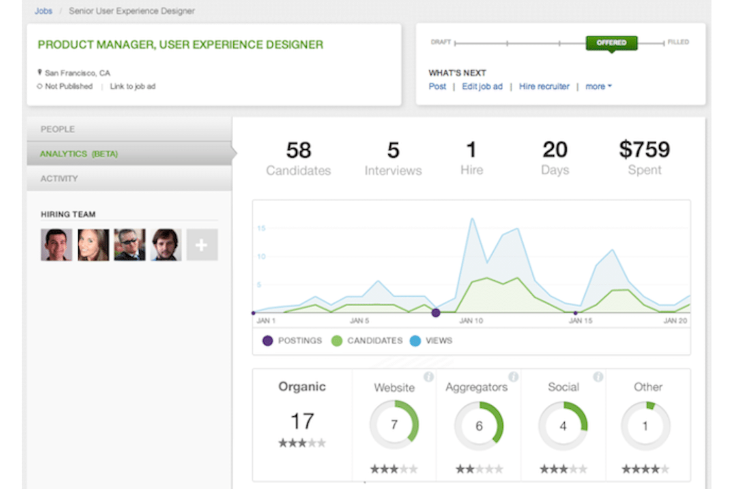 SmartRecruiters screenshot - 10 bedste systemer til ansøgersporing for marketingteams i 2026