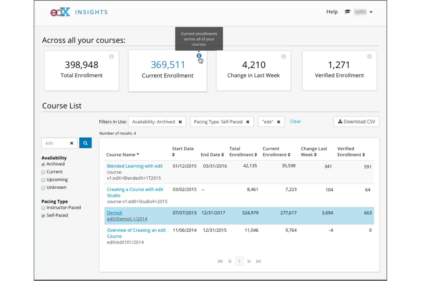 Open edX screenshot - 10 platforme til læringsstyring med åben kildekode udvalgt til 2026