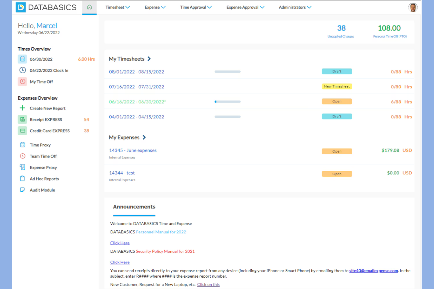 DATABASICS screenshot - 10 najlepszych programów do śledzenia czasu i wydatków wybranych na 2026 rok