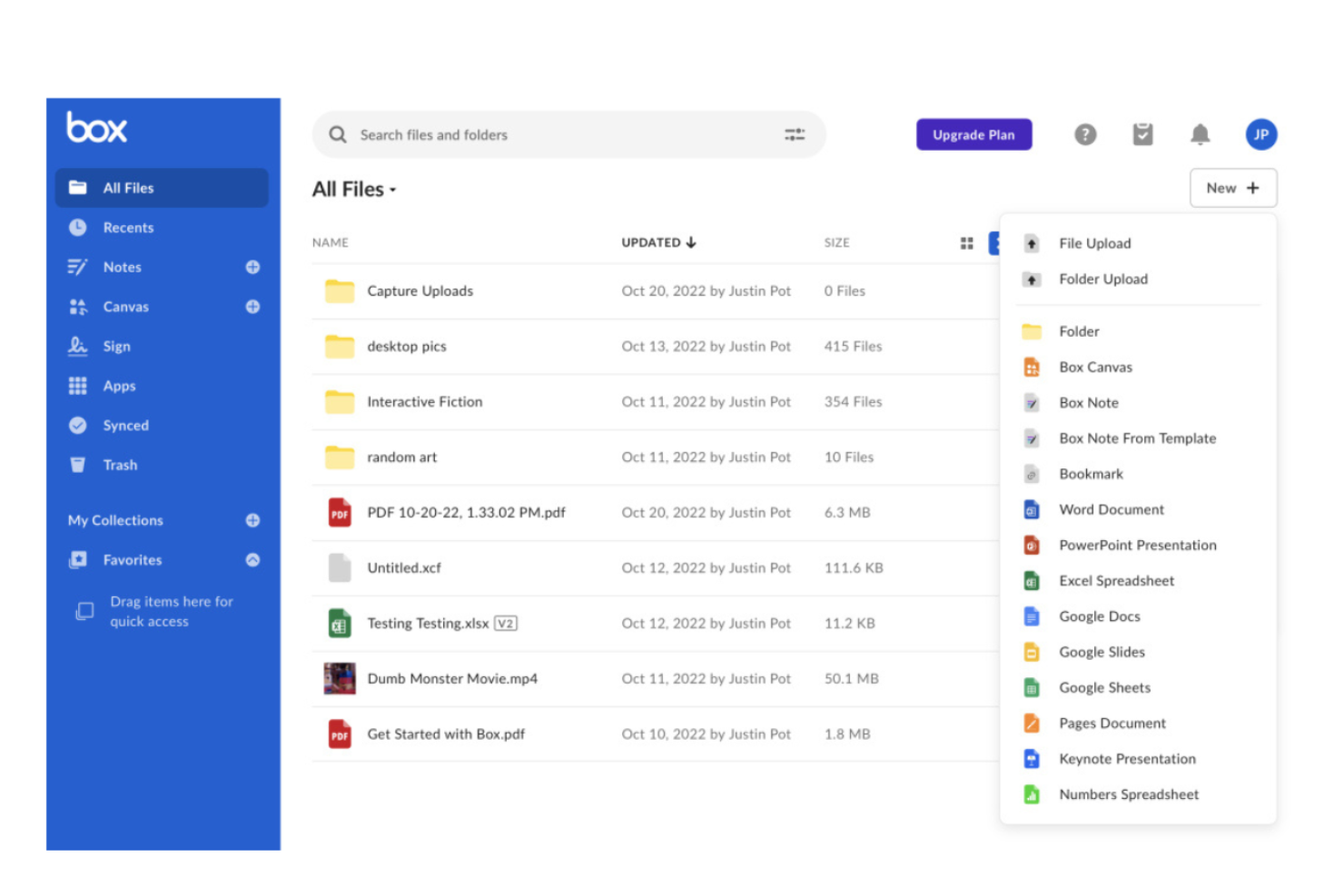 Box screenshot - 10 najlepszych globalnych systemów zarządzania dokumentami wybranych na 2026 rok