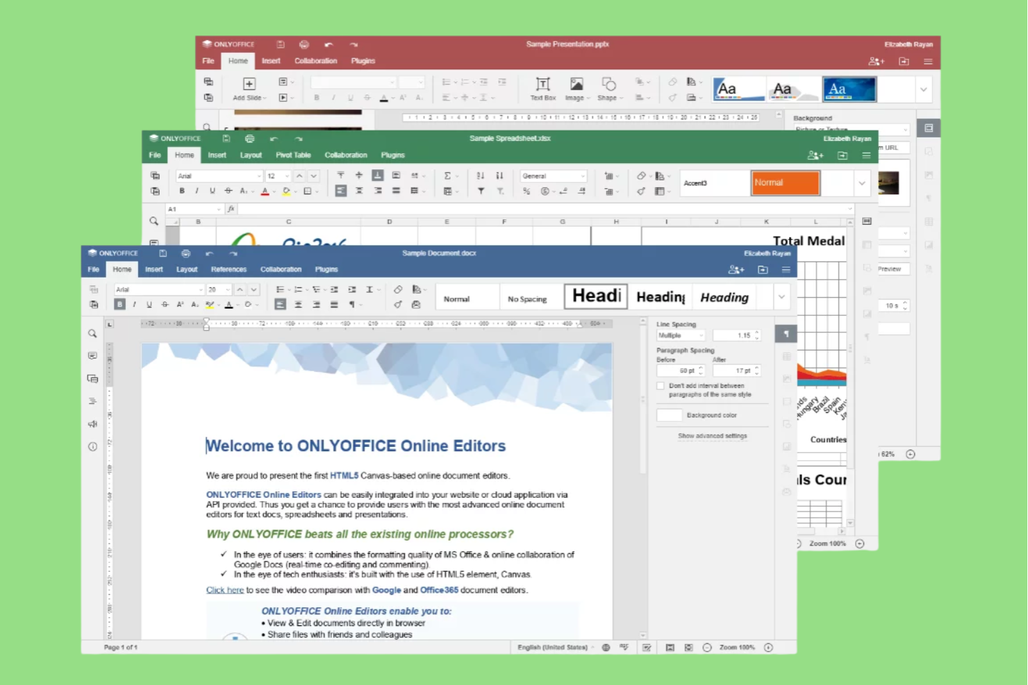 ONLYOFFICE screenshot - 15 propozycji oprogramowania do współpracy open source na 2026 rok