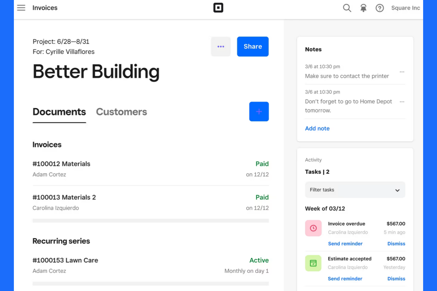 Square screenshot - 10 najlepszych alternatyw dla QuickBooks na 2026 rok