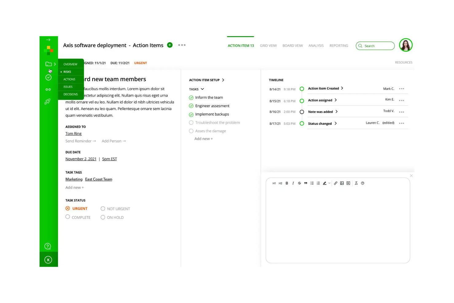 RAIDLOG.com screenshot - 10 najlepszych programów AI do zarządzania ryzykiem projektów — przegląd na 2026 rok