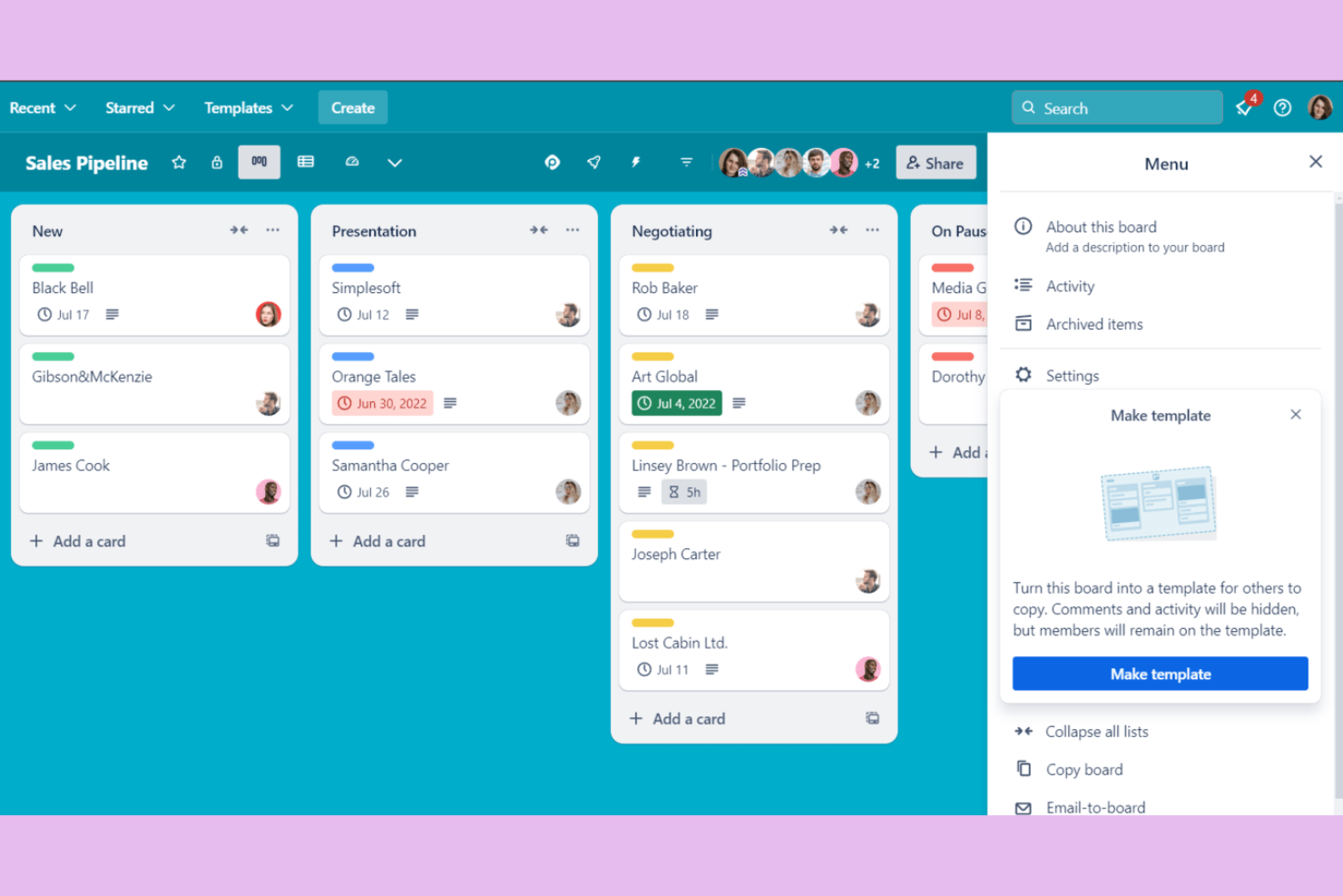 Trello screenshot - 10 programów do śledzenia zgłoszeń i projektów na 2026 rok
