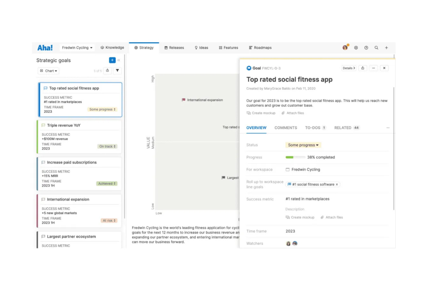 Aha! Develop screenshot - 10 najlepszych narzędzi AI do zwinnego zarządzania projektami — recenzja na 2026 rok