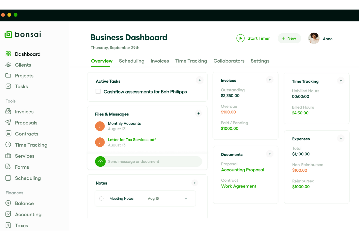 Bonsai Agency Software screenshot - 10 najlepszych pulpitów projektowych w oprogramowaniu i aplikacjach na 2026 rok