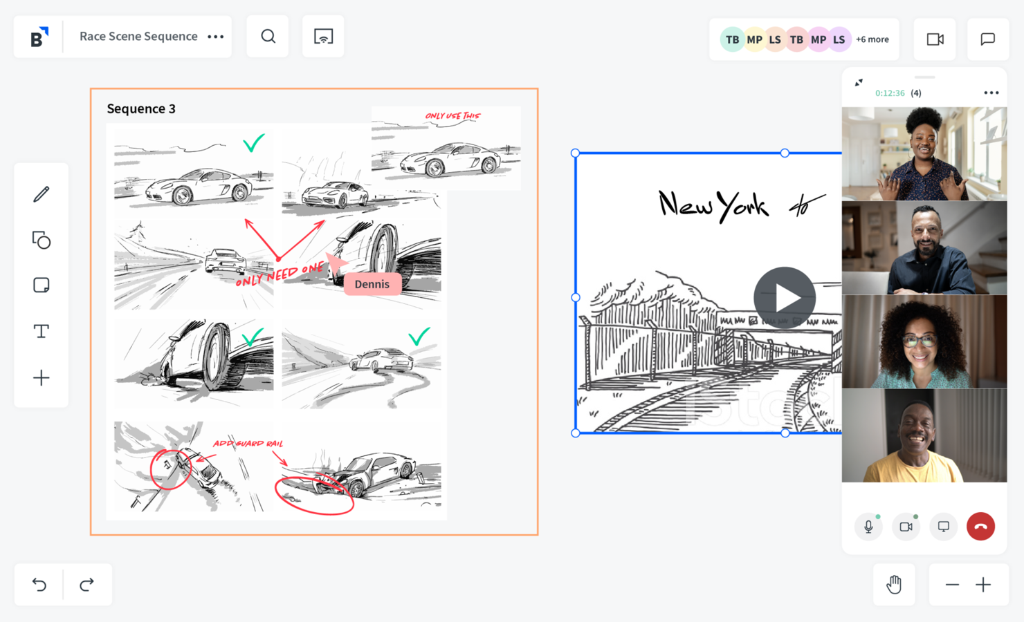 Bluescape screenshot - 10 najlepszych narzędzi do współpracy wizualnej ocenionych w 2026 roku