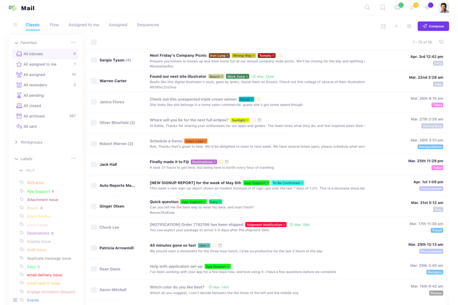 Helpmonks screenshot - 10 najlepszych programów do współpracy za pośrednictwem poczty e-mail — recenzja na rok 2026