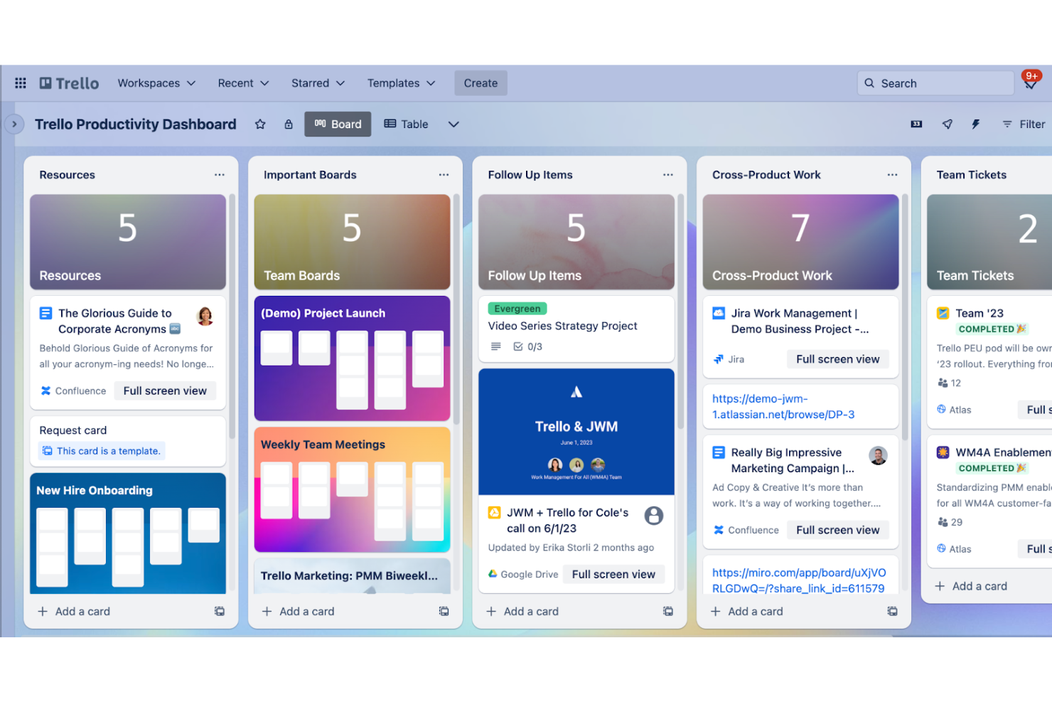Trello screenshot - 10 najlepszych programów do zwinnego zarządzania — przegląd w 2026 roku