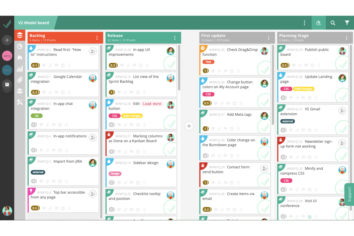 VivifyScrum screenshot - 10 najlepszych programów do zwinnego zarządzania — przegląd w 2026 roku