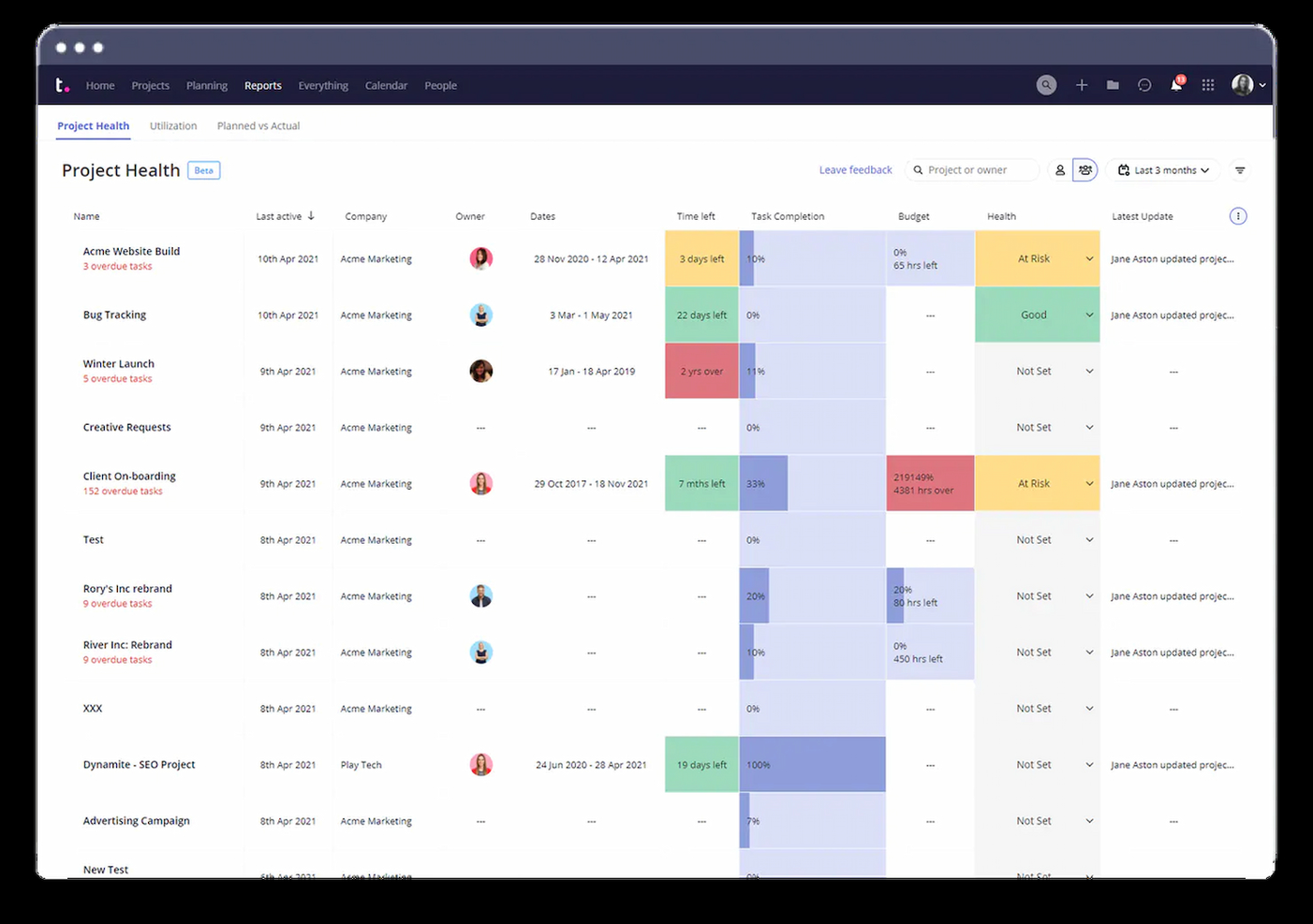Teamwork.com screenshot - 10 najlepszych programów do zarządzania kosztami projektów — recenzja na 2026 rok