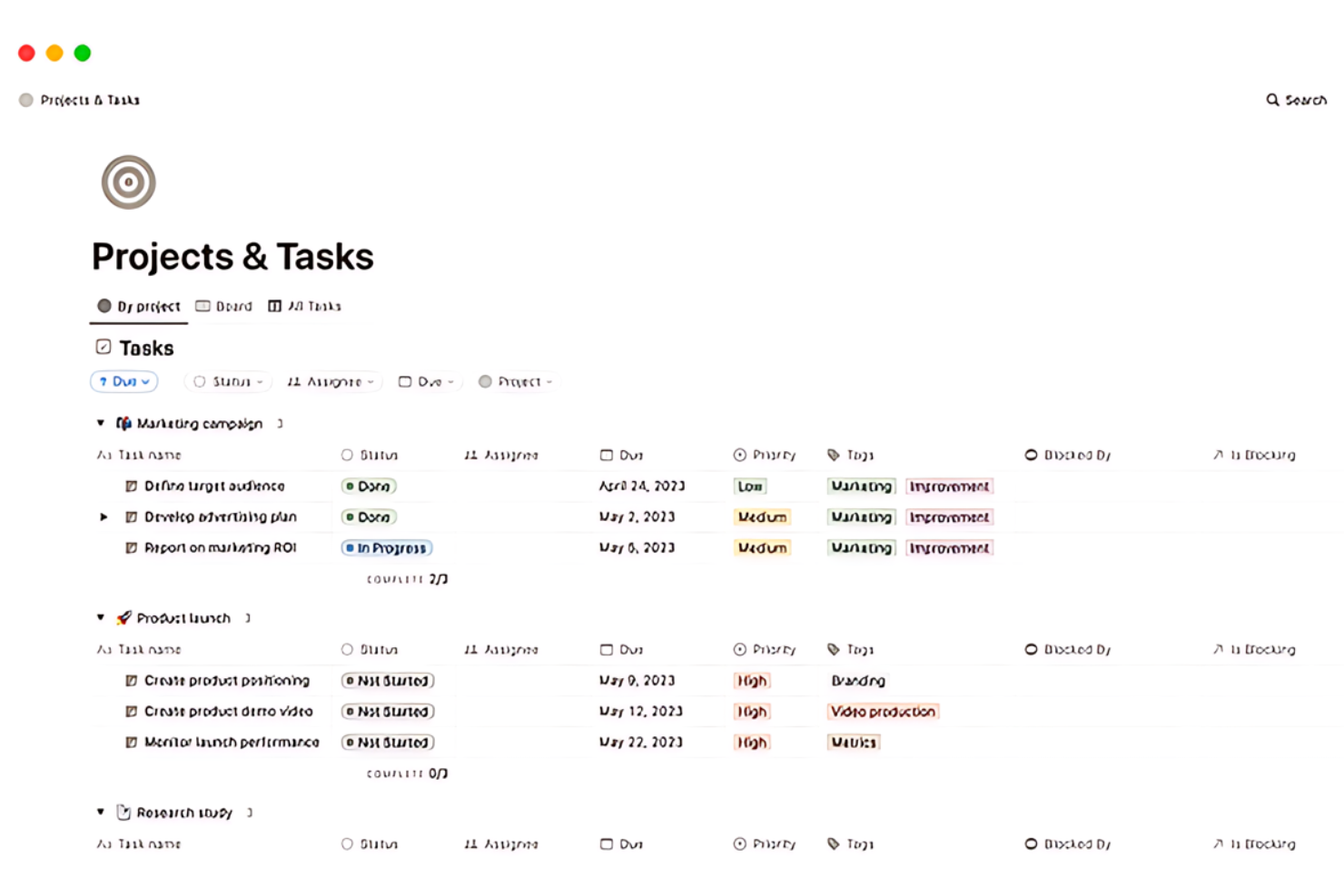 Notion screenshot - 10 najlepszych programów do osobistego zarządzania zadaniami — recenzja w 2026 roku