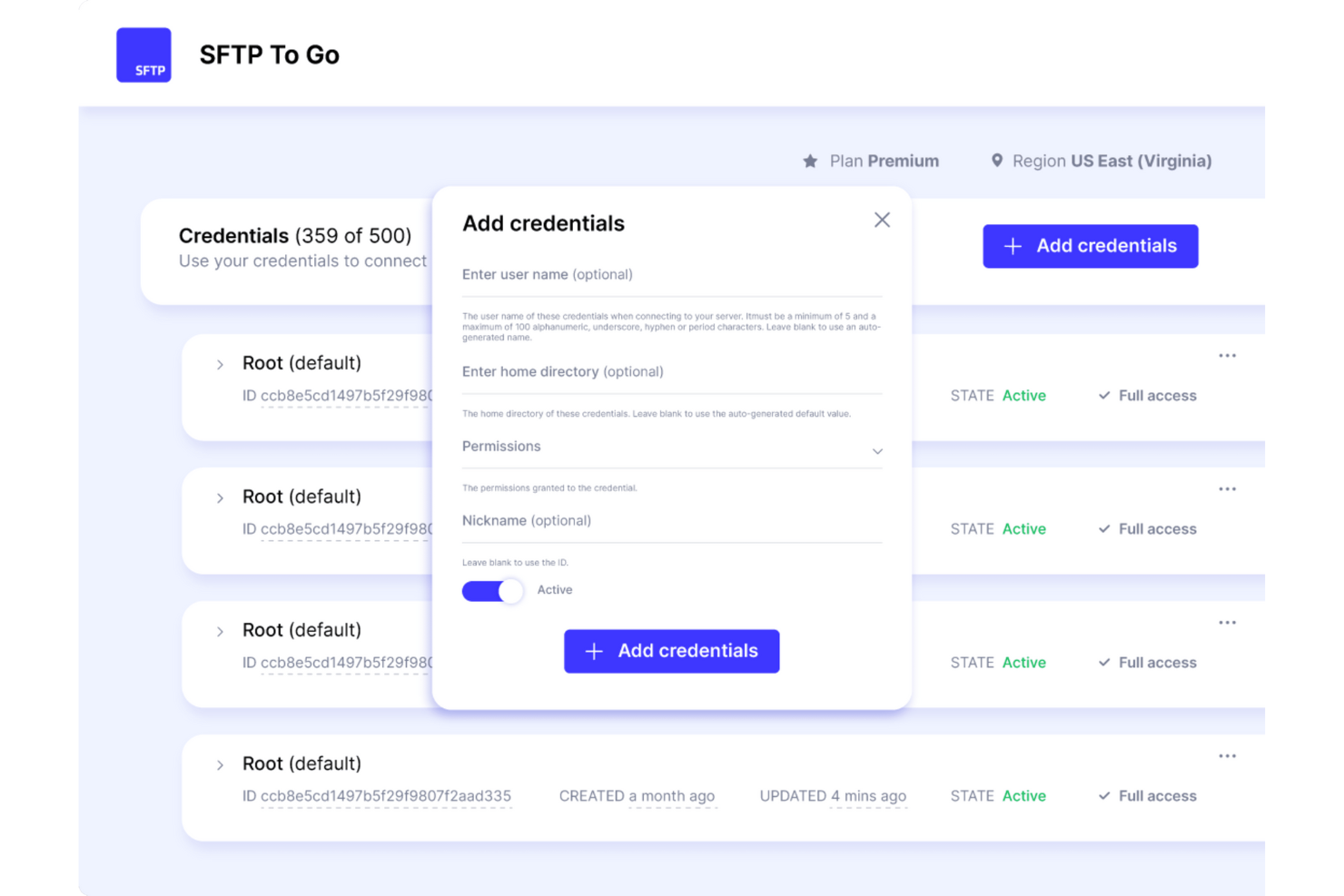 SFTP To Go screenshot - 10 najlepszych programów do udostępniania plików dla bezpiecznego przesyłania w 2026 roku