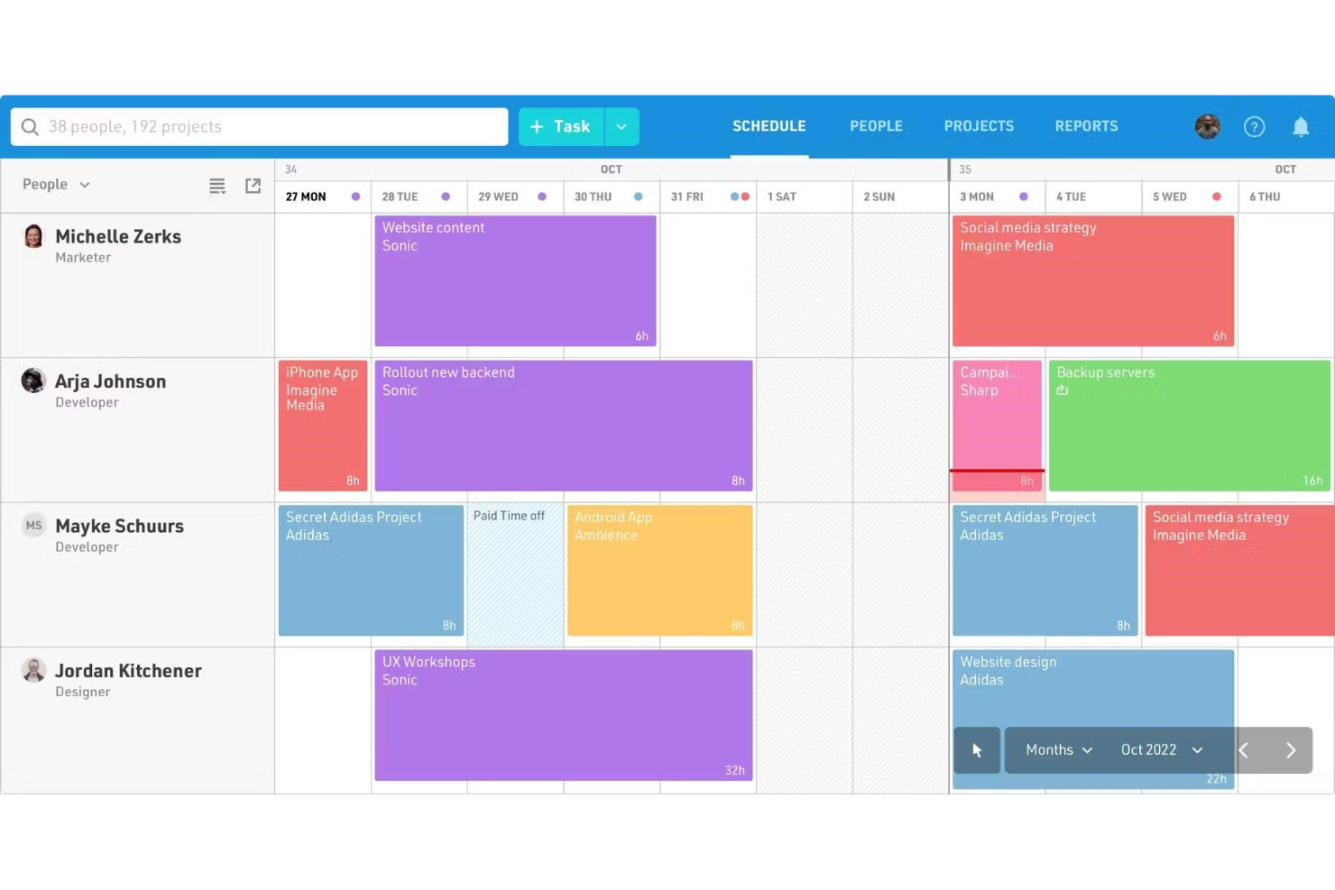 Float screenshot - 10 najlepszych programów do rezerwacji zasobów dla projektów w 2026 roku