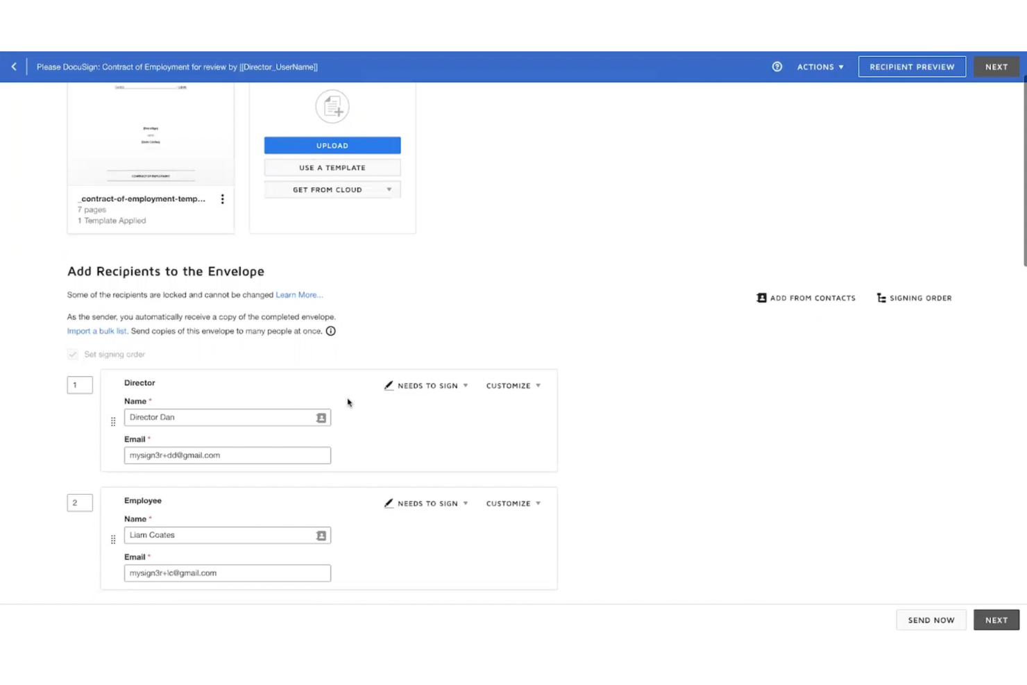 Docusign screenshot - 10 najlepszych programów do obiegu dokumentów — przegląd na 2026 rok
