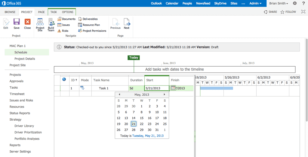 Microsoft Project screenshot - 10 najlepszych programów do planowania projektów, które wypróbowałem w 2026 roku