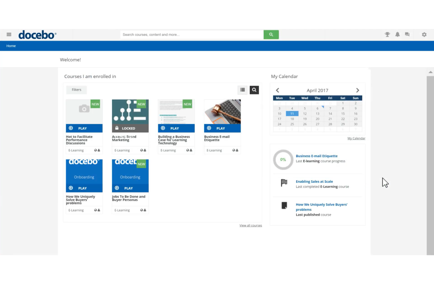 Docebo screenshot - 10 najlepszych systemów LMS dla produkcji — recenzja w 2026 roku