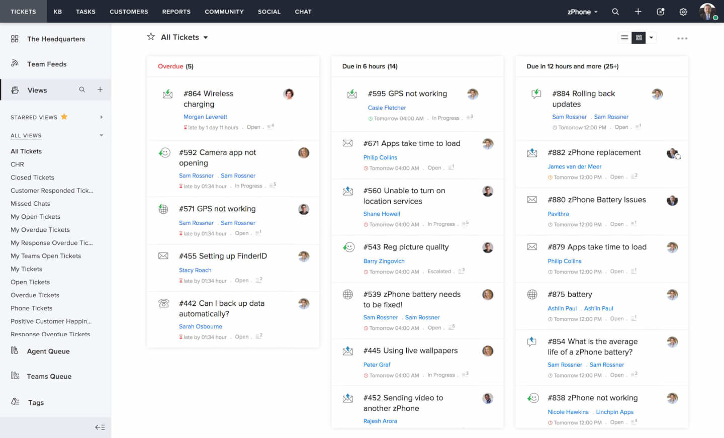 Zoho Desk screenshot - 10 najlepszych programów do obsługi zgłoszeń zapewniających doskonałą obsługę w 2026 roku