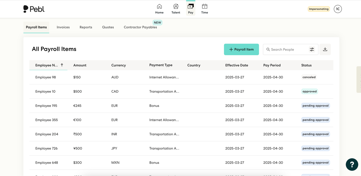 Pebl screenshot - 10 najlepszych formalnych pracodawców w Kanadzie: przegląd w 2026 roku