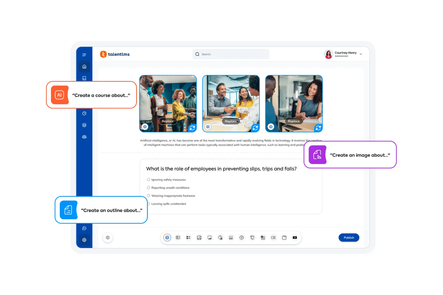 TalentLMS screenshot - 10 najlepszych systemów zarządzania nauką SaaS zrecenzowanych w 2026 roku