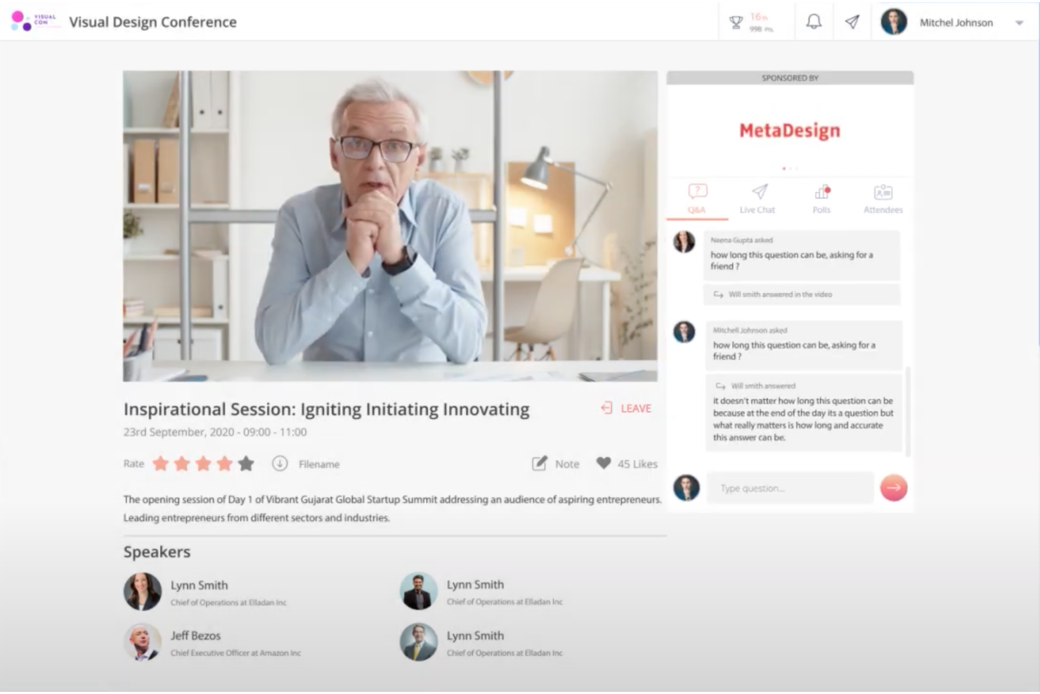 Hubilo screenshot - 10 najlepszych platform wydarzeń wirtualnych — przegląd w 2026