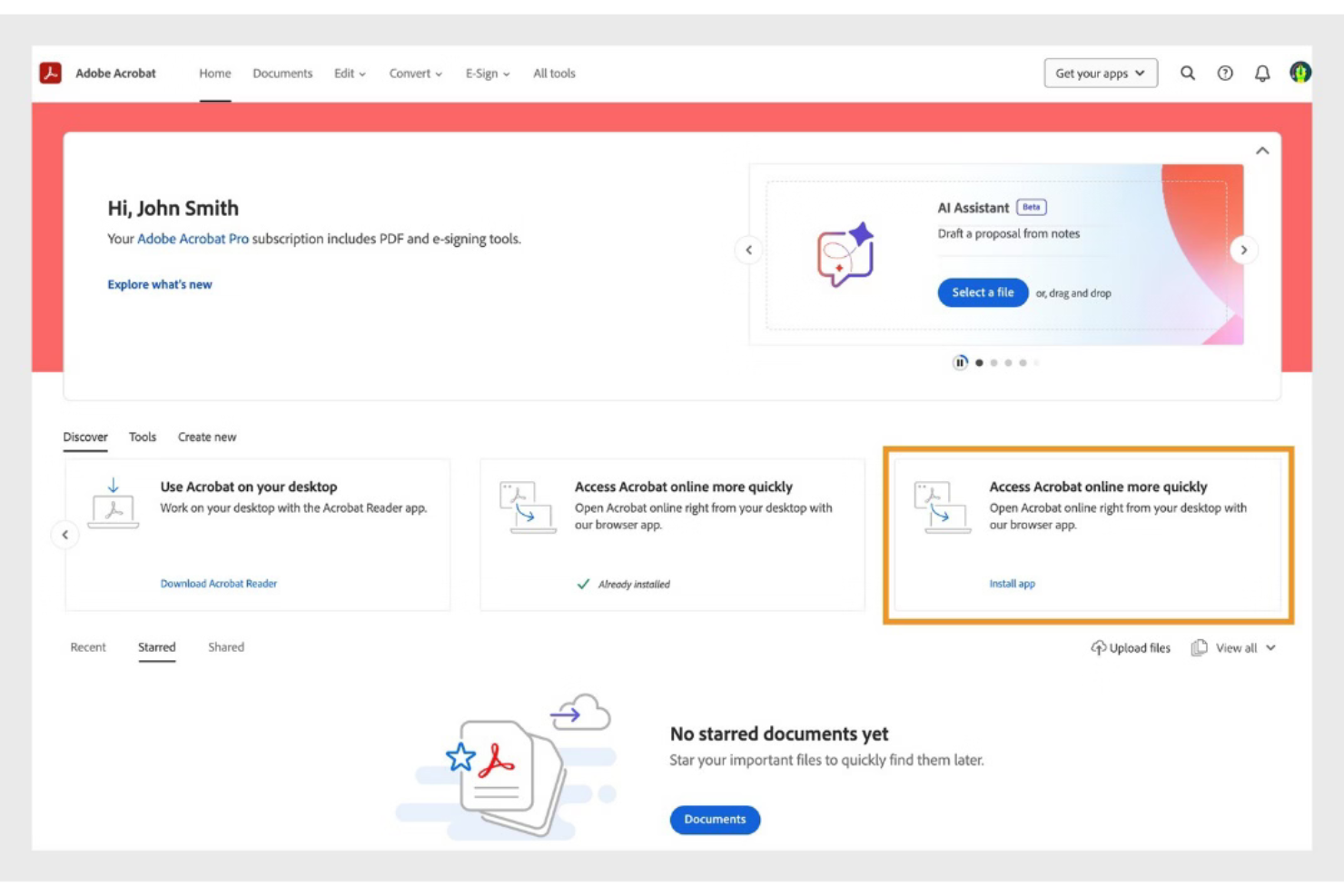 Adobe Acrobat screenshot - 10 najlepszych systemów zarządzania dokumentami — recenzja na 2026 rok