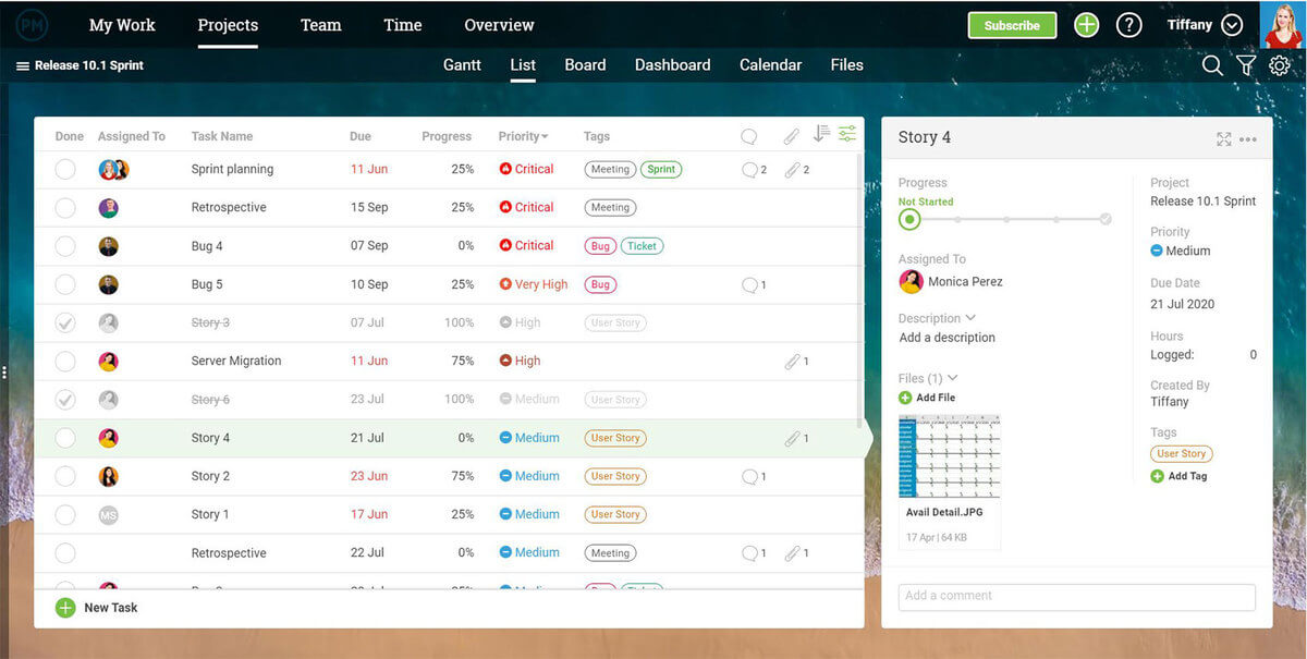 ProjectManager screenshot - Przetestowałem 10 programów do zarządzania zadaniami: oto, co działa w 2026 roku