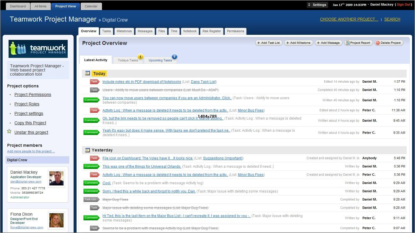 Teamwork.com screenshot - 10 najlepszych narzędzi scrumowych i tablic scrumowych na 2026