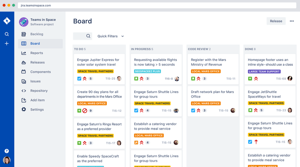 Jira screenshot - 10 najlepszych narzędzi scrumowych i tablic scrumowych na 2026