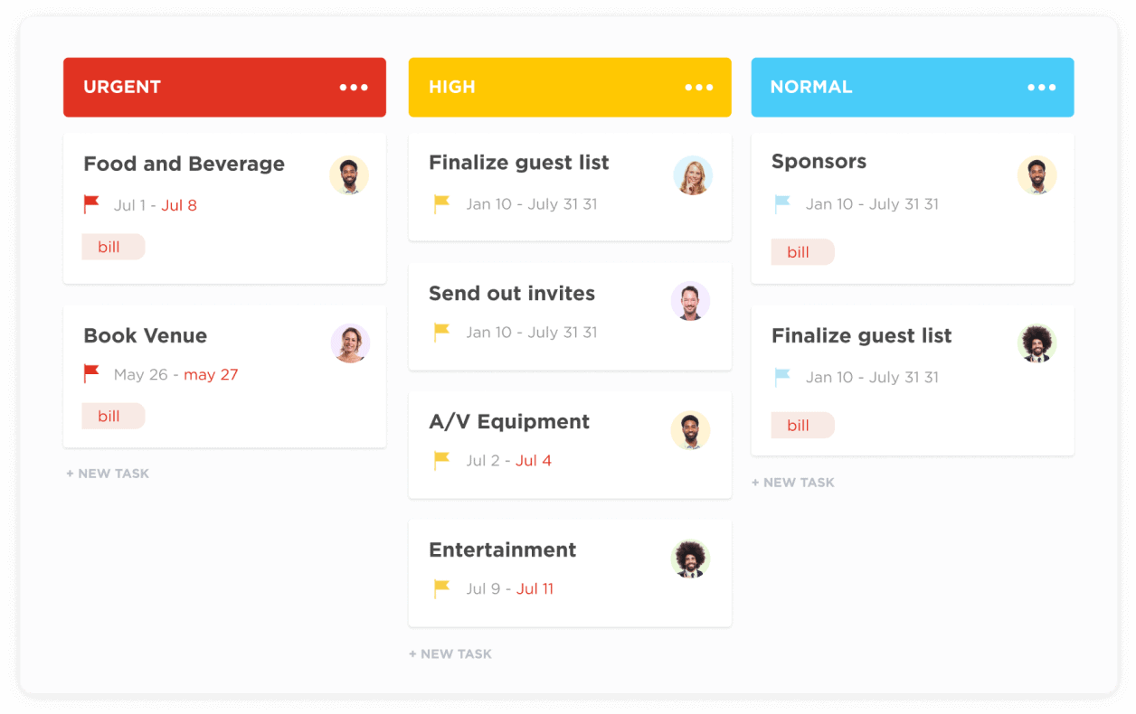 ClickUp screenshot - 10 najlepszych programów Kanban skracających czas realizacji w 2026 roku