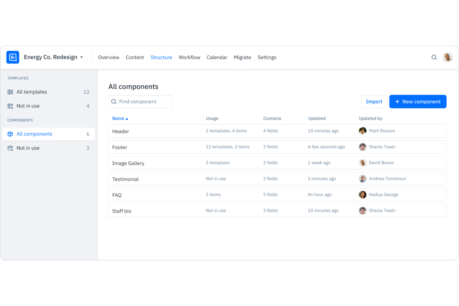 Content Workflow screenshot - 10 najlepszych systemów zarządzania treścią dla przedsiębiorstw na 2026 rok