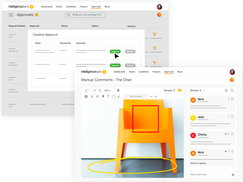 IntelligenceBank screenshot - 10 najlepszych rozwiązań programowych do obiegu zatwierdzania w 2026 roku
