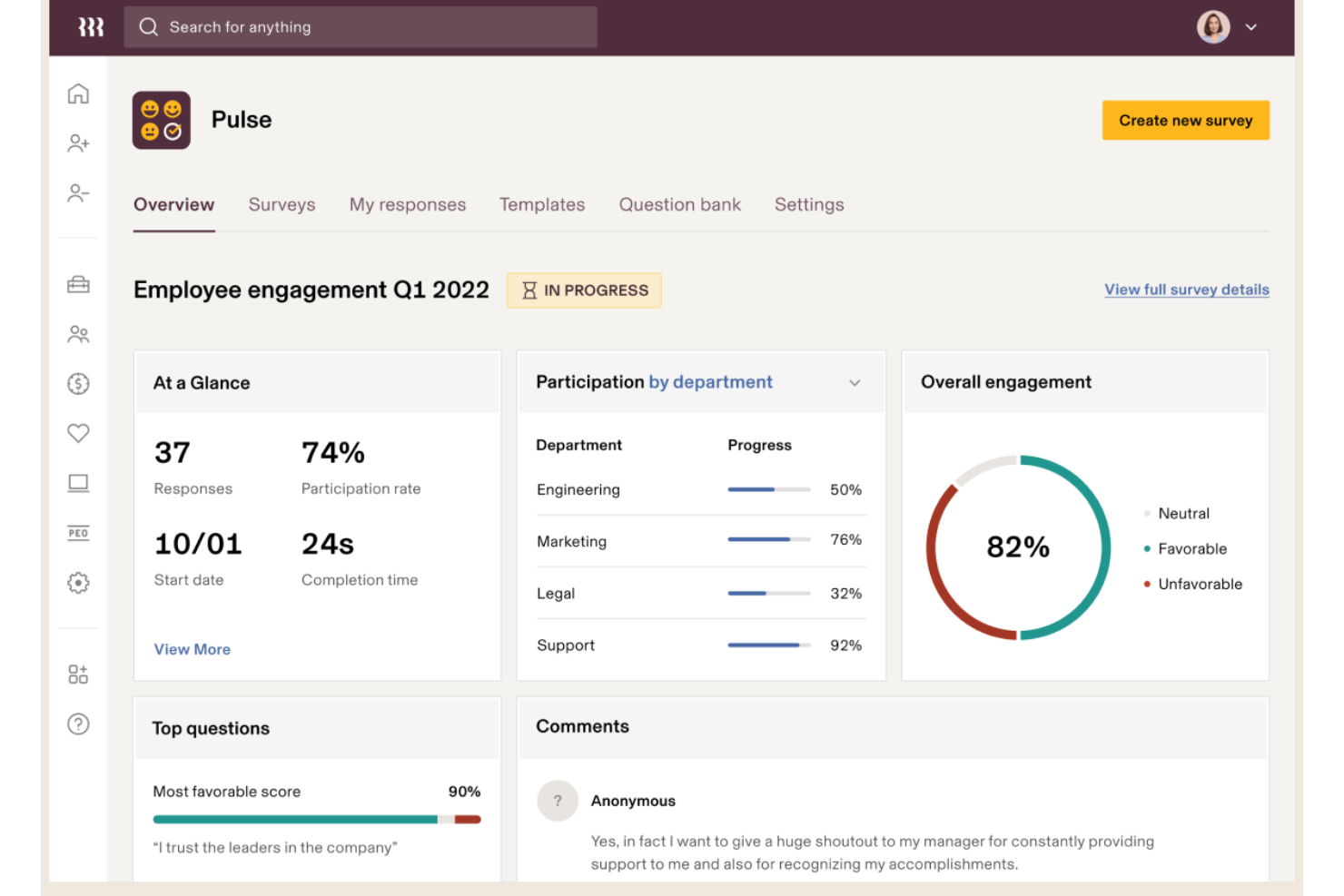 Rippling screenshot - 10 najlepszych programów do wdrażania i kończenia zatrudnienia w 2026 roku