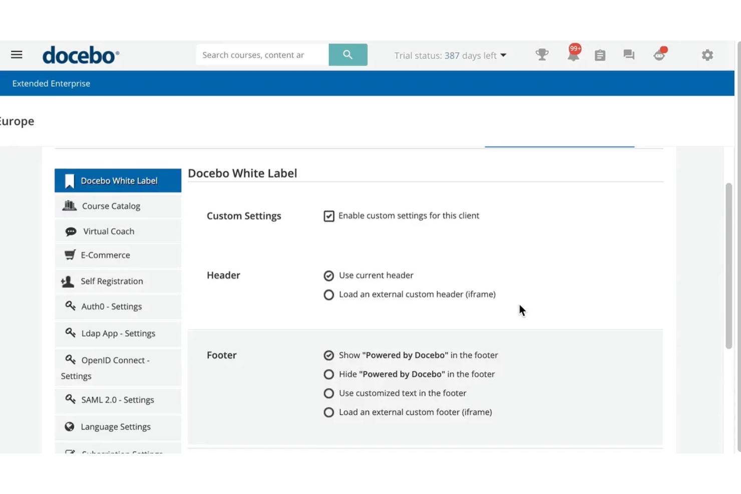 Docebo screenshot - 10 platform LMS dla rozszerzonego przedsiębiorstwa w 2026 roku