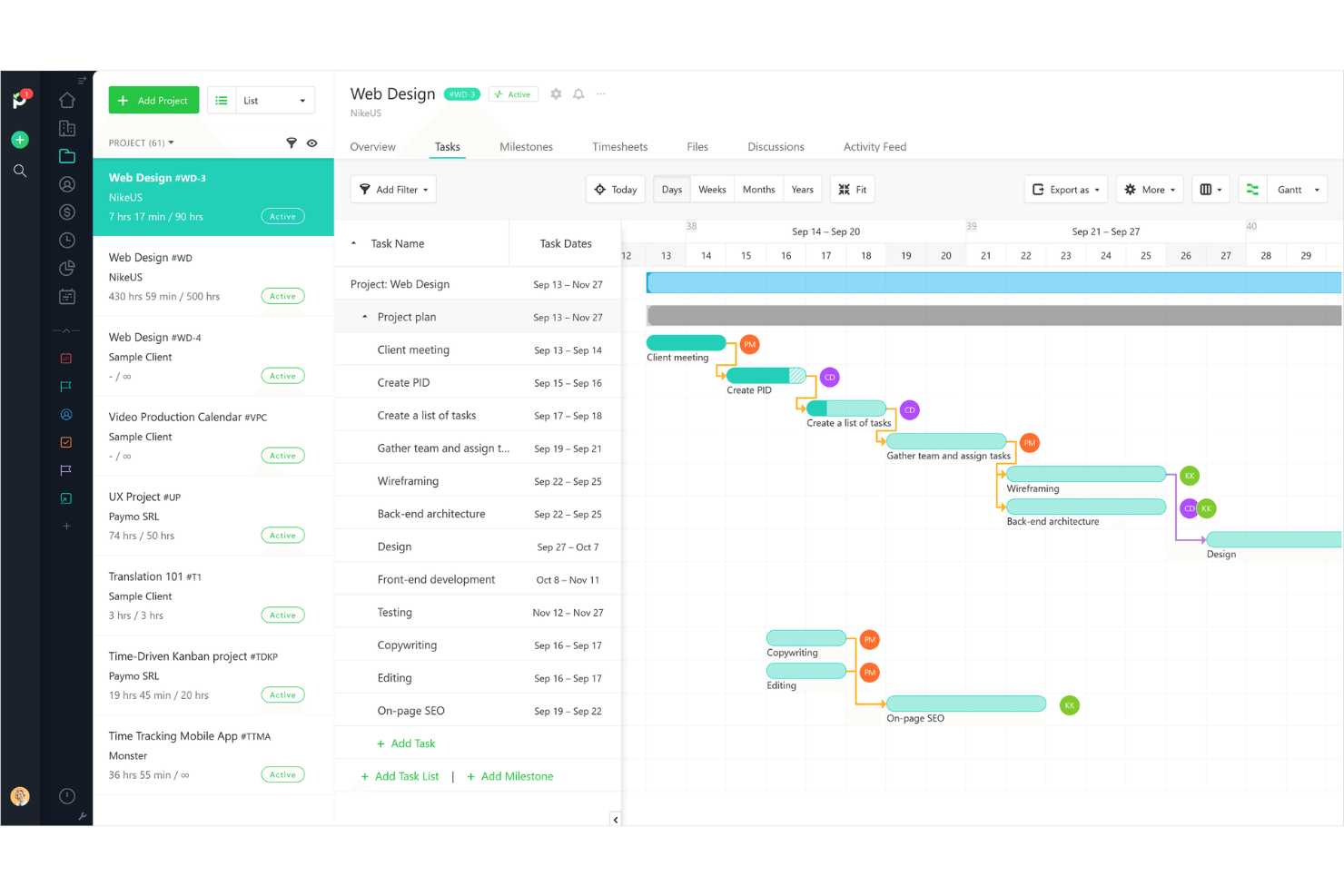 Project Manager screenshot - 10 najlepszych programów do zarządzania projektami HR w 2026 roku
