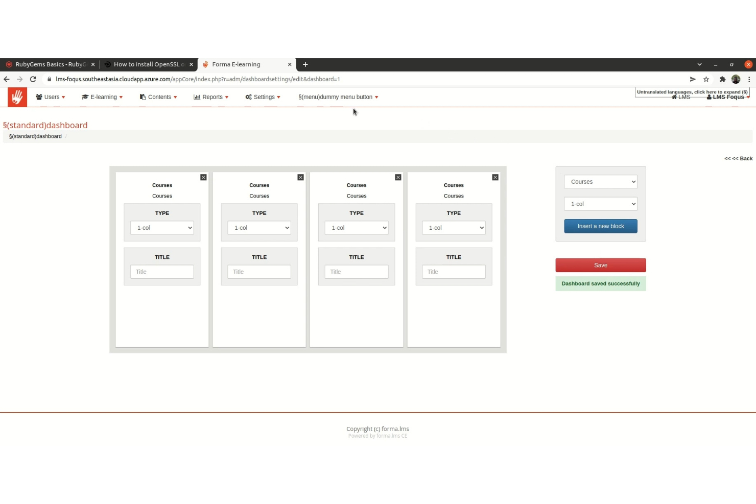 Forma LMS screenshot - 10 wybranych platform otwartego systemu zarządzania nauczaniem na 2026 rok
